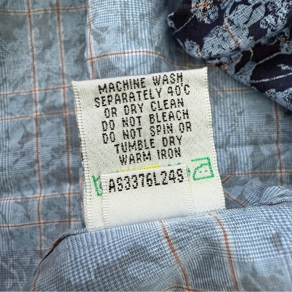 Men’s Bugatchi Floral Patterned Long Sleeve Button Down Dress Shirt Shaped Fit - Picture 13 of 16